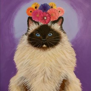 Himalayan cat painting